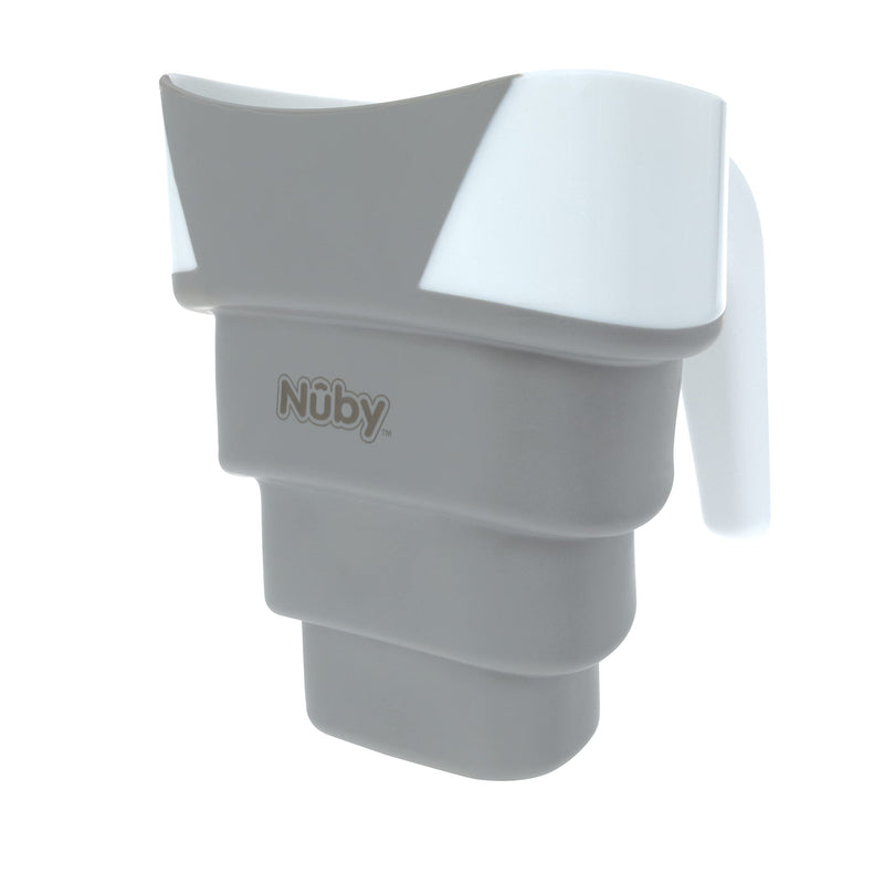 [Australia] - Nuby Collapsible Rinse Pail for Baby Bath Time - Collapsible Bucket with Easy Grip Handle to Rinse Baby Shampoo and Soap - Baby Essentials 