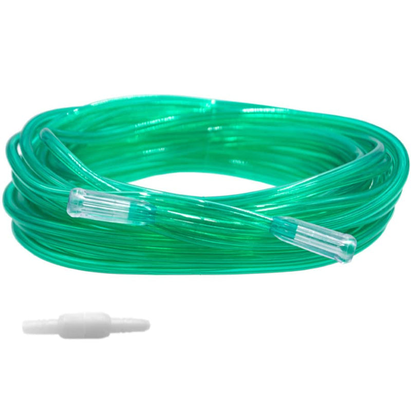[Australia] - 2pk 25Ft Green Oxygen Supply Tubing with Swivel Connectors 