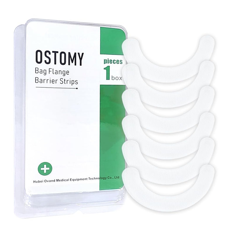 [Australia] - 40Pcs Ostomy Barrier Strips, Skin Barrier Strips for Colostomy Bags, Latex-Free Skin Barrier Strips, Ostomy Extenders for Ostomy Supplies 40pcs- Non-woven 