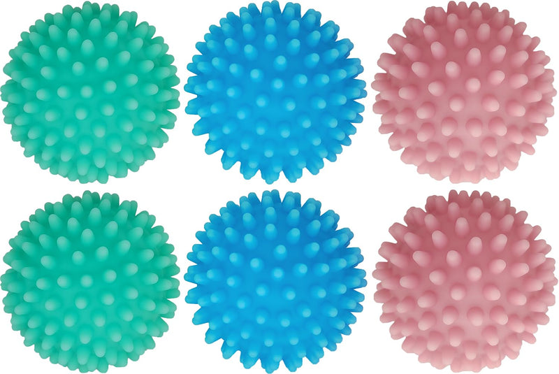 [Australia] - Dryer Balls Laundry Reusable Dryer Balls Anti Static Dryer Drying Balls for Laundry Clothes Fabrics Reduce Wrinkles 2.5 in (Set of 6) (Mix) … Mix 
