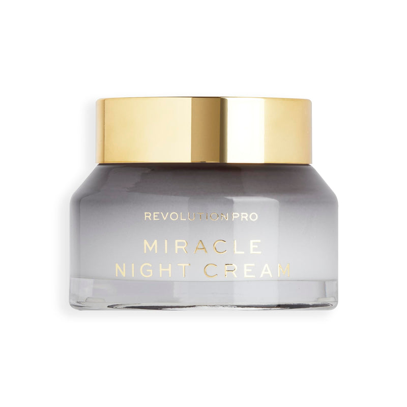 Revolution Pro Miracle Night Cream Overnight Face Cream, 1.69 oz | Rich Texture, Moisturizes & Plumps Skin with Retinol & Vitamin E, Vegan & Cruelty-Free