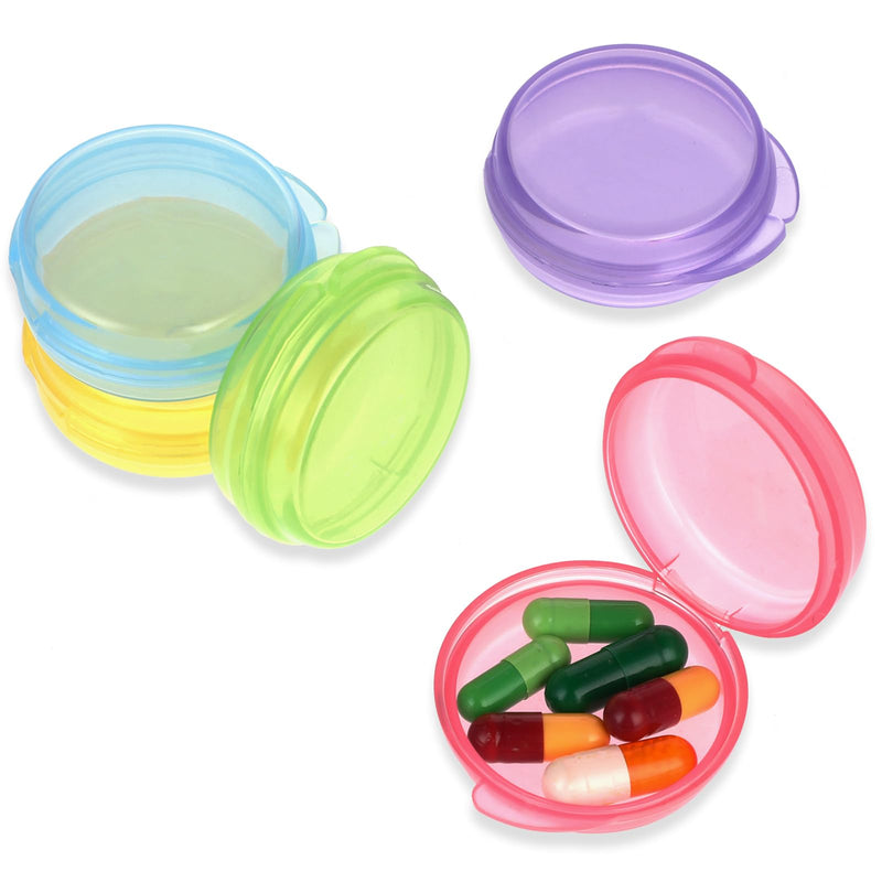 WLLHYF 5 Packs Mini Pill Case Small Pill Organizer Box Portable Vitamin Holder Travel Pill Container for Pocket Purse Pills Storage Box to Hold Medicine Cod Liver Oil | Portable Vitamin Holder, for Pocket Purse, Pills Storage Box, to Hold Medicine, Cod...