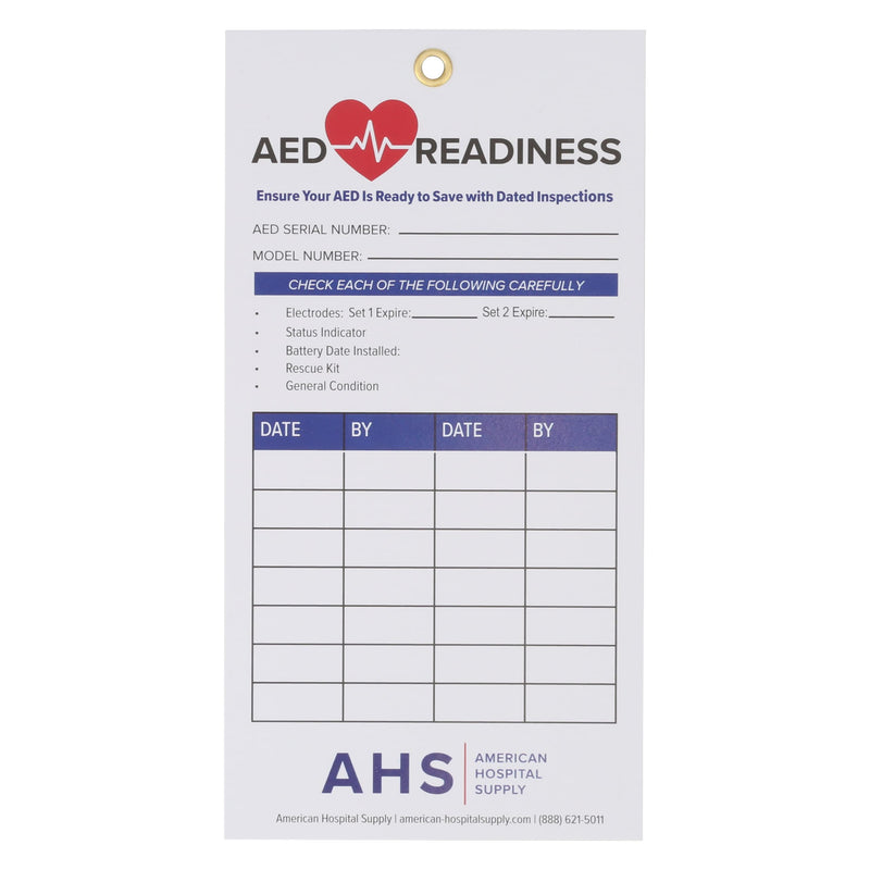 [Australia] - American Hospital Supply AED Readiness Cards [Pack of 1/5 Cards Each] - AED Inspection Card for Creating Efficient Checklist, Convenient Maintenance | Health & Safety 5 