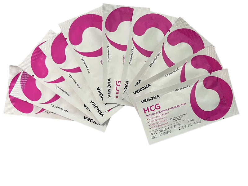 10 x Early Pregancy Test Strips, Super Sensitivity 10 MIU/mL