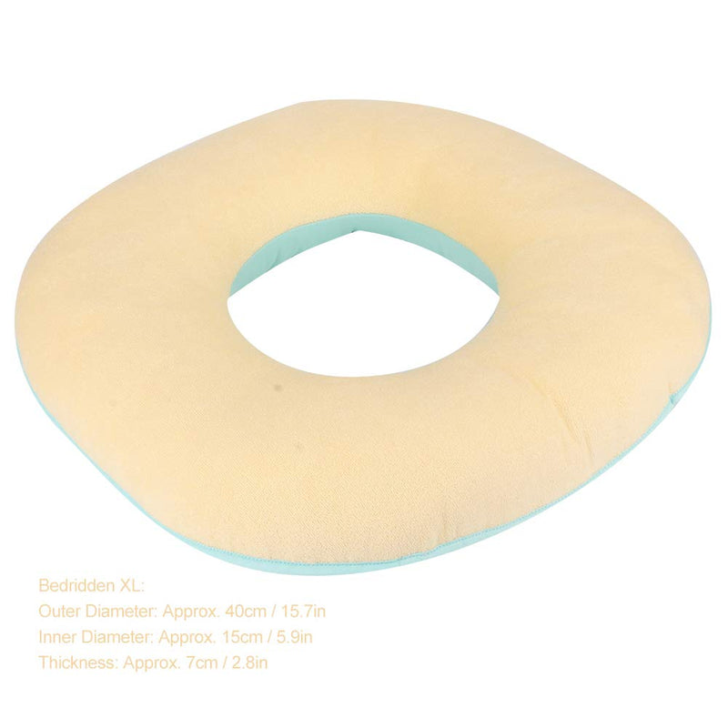 [Australia] - Bedridden Patient Cushion,Mattress Mat Sweat Absorption Cushion Donut Pillow Tailbone Cushion for Elder Bedridden Patient (Bed Bed Plus Size) Yellow cama cama plus tamaño 