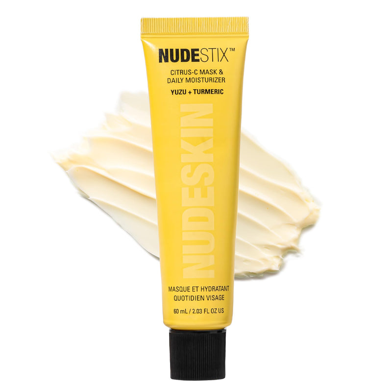Nudestix Citrus-C Mask & Daily Moisturizer – 2-in-1 Hydrating Vitamin C Cream with Yuzu & Turmeric | Clean Beauty, Brightening Face Moisturizer for Glowing Skin | Vegan & Cruelty-Free