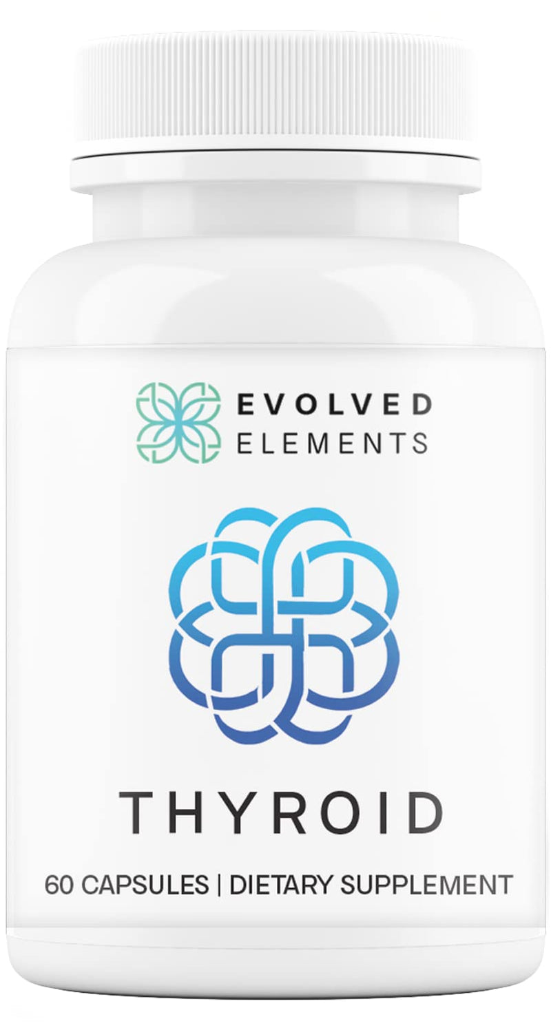 [Australia] - Raw Grass-Fed Desiccated Bovine Thyroid - Thyroid Support for Women - Energy & Metabolism Support - New Zealand Sourced, Non-GMO, 60 Capsules 