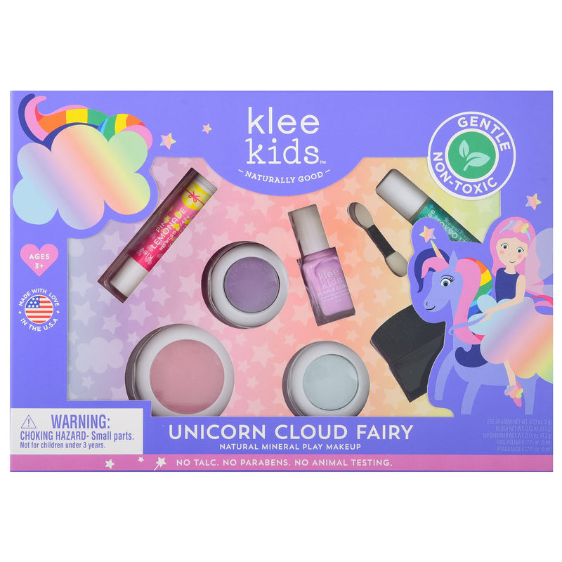 [Australia] - Luna Star Naturals Klee Kids Deluxe Play Makeup Kit. Gentle and Non-Toxic. Made in USA. (Unicorn Cloud Fairy) Unicorn Cloud Fairy 