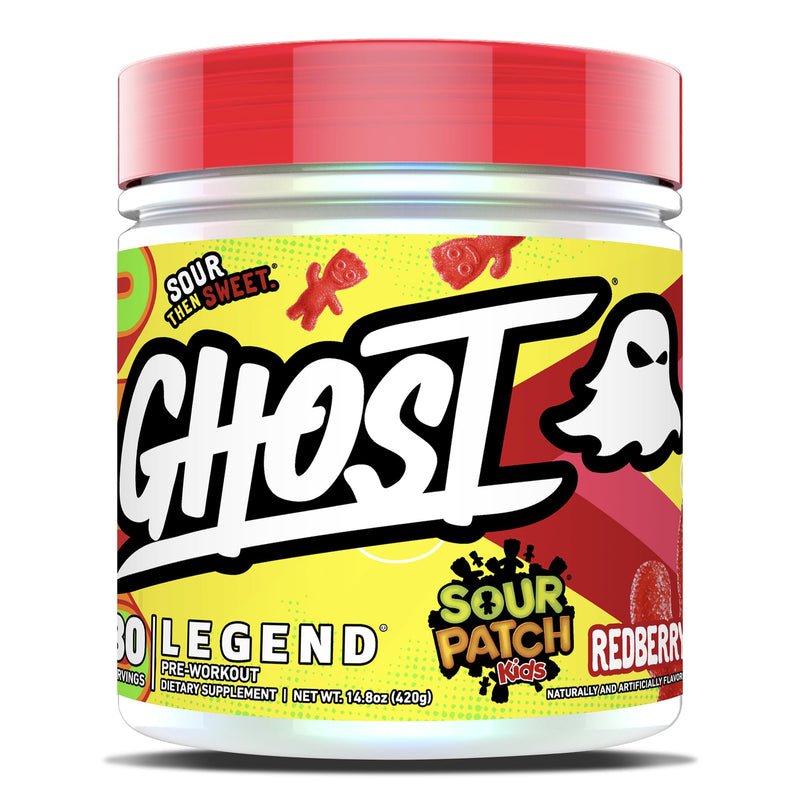 [Australia] - GHOST Legend V3 Pre-Workout Powder, Sour Patch Kids Redberry - 30 Servings – Pre-Workout for Men & Women with Caffeine, L-Citrulline, & Beta Alanine for Energy & Focus V3 Sour Patch Kids Redberry 30 servings (Pack of 1) 
