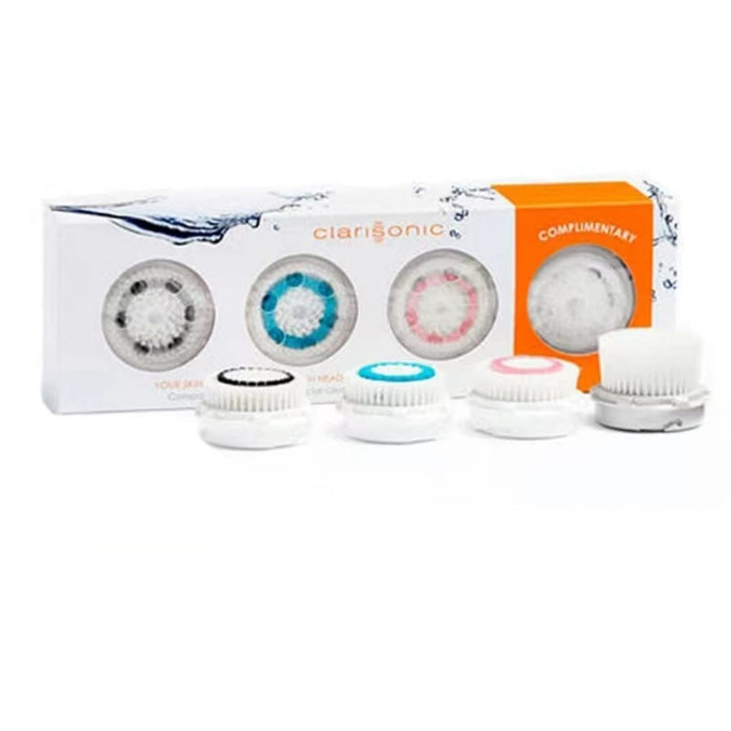 [Australia] - Clarisonic Brush Head Replacement Set Compatible with Mia 1, Mia 2, Mia Fit, Alpha Fit, Smart Profile Uplift and Alpha Fit X, 4 Count 
