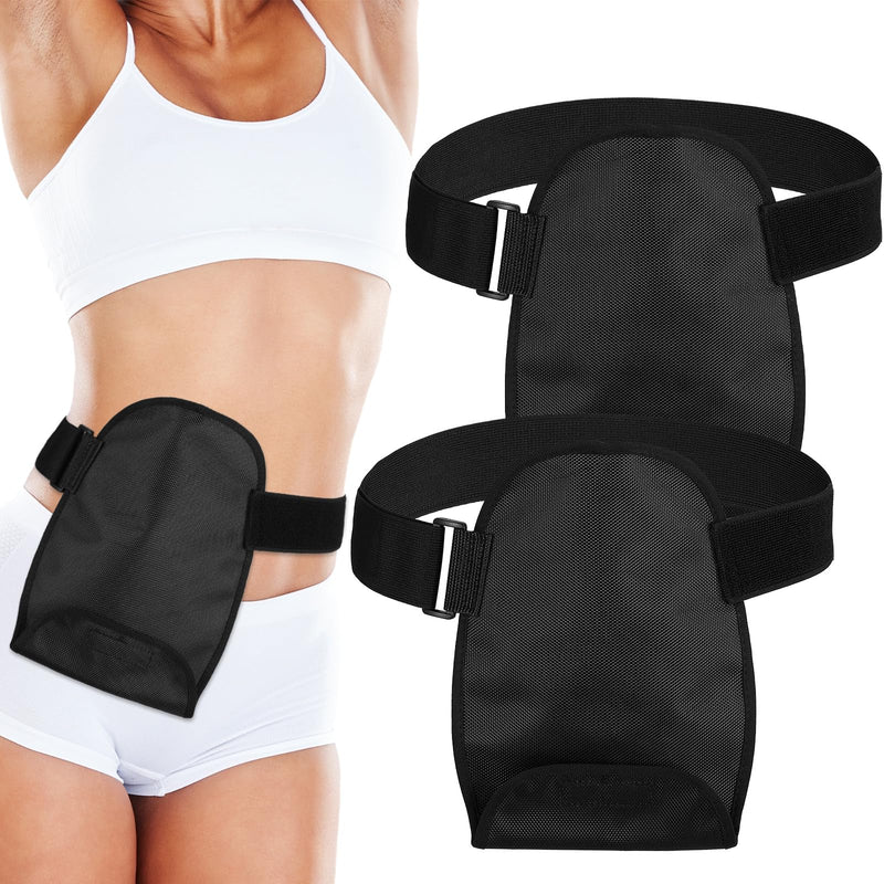 [Australia] - 2 Pcs Ostomy Bag Covers with Adjustable Belt Waterproof Ostomy Shower Cover Universal Opening Washable Pouch Liner for Women Men Stoma Urostomy Ileostomy Recover 