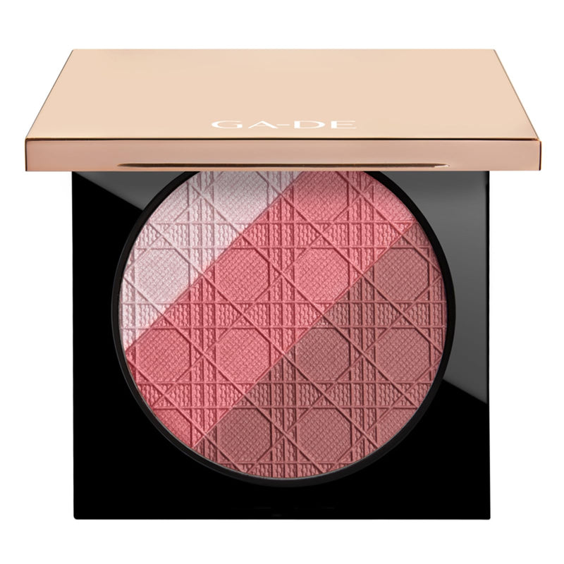 [Australia] - GA-DE Glow FX Natural Face Palette - Blush for Cheeks, Bronzer Powder, and Highlighter Makeup - Enriched with Jojoba Oil - 139 Blooming Chic - 0.42 oz 50 - Porcelain 