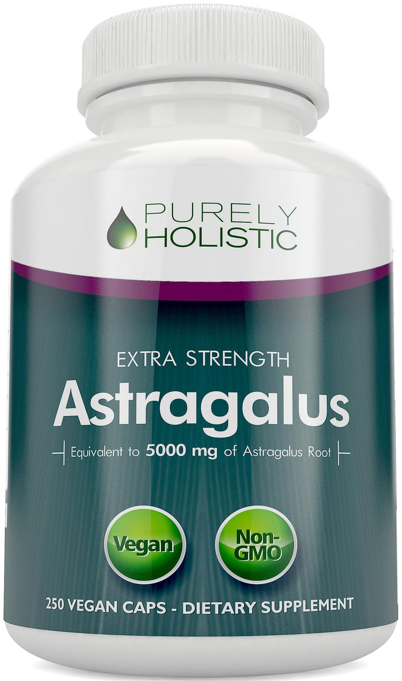 [Australia] - Astragalus Capsules 5,000 mg - 250 Capsules, 8+ Month Supply - Superior Strength Astragalus Root Extract 20:1 - Non GMO, Vegetarian & Vegan Friendly - Supports the Immune System & Cardiovascular 