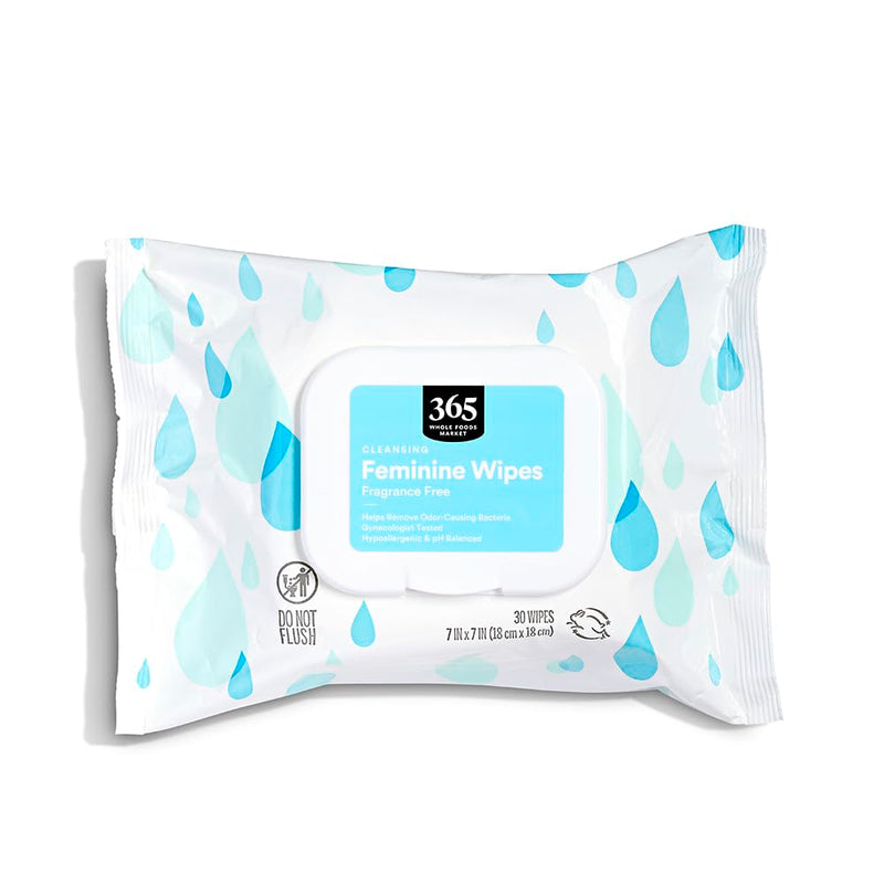 [Australia] - 365 By Whole Foods Market, Feminine Wipes Fragrance Free, 30 Count 