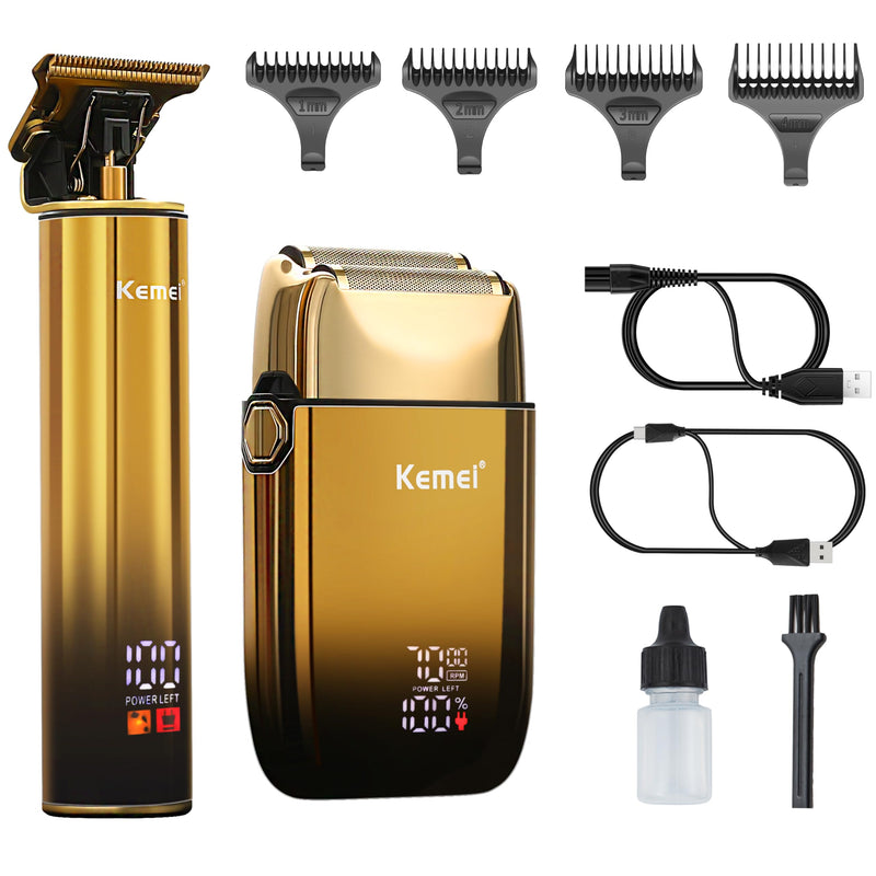 [Australia] - KEMEI Foil Shavers,Bald Head Shaver,Electric Razor for Men,with Hair Trimmer Barber Trimmers Waterproof Cordless 