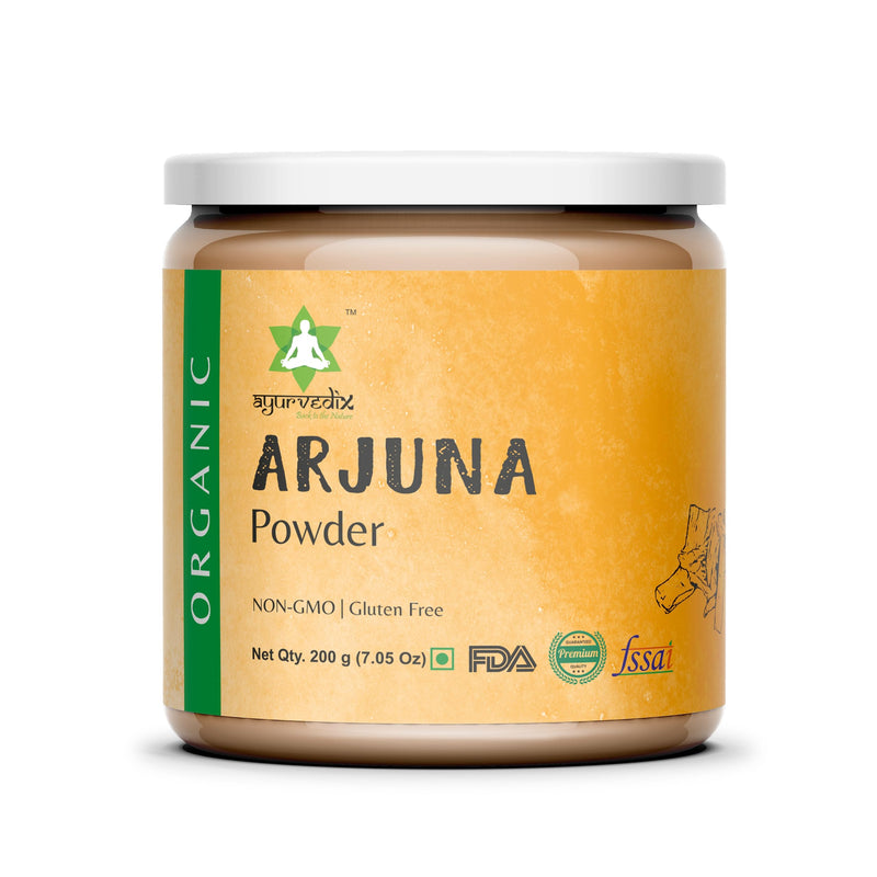 [Australia] - Organic Arjuna Bark Powder, Arjunal Chhal Herbal Supplement, Non-GMO, Vegan Herbal Powder - 200gm/7.05oz 7 Ounce (Pack of 1) 