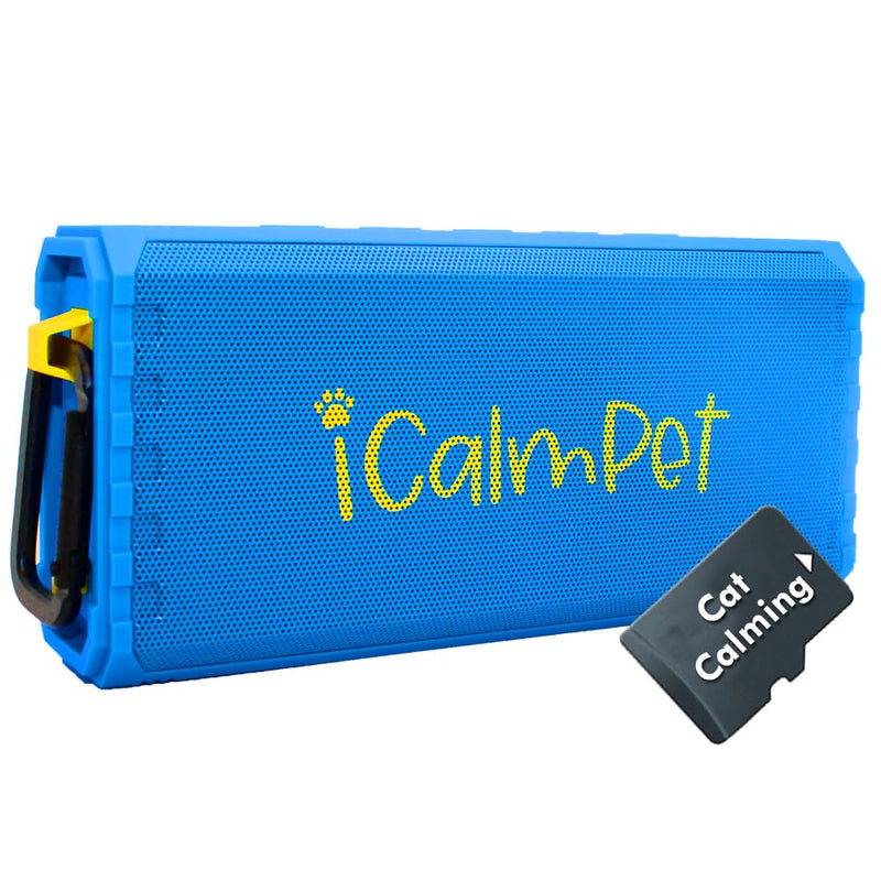 Cool Cat Gold Pak | iCalmPet Ruff 'n Ready Portable Speaker with 3-hr MicroSD Cat Calming Classical - PawsPlanet Australia