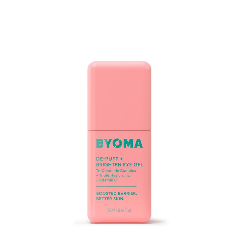 [Australia] - BYOMA De-Puff + Brighten Eye Gel - Lightweight Gel Eye Cream for Dark Circles, Puffiness & Wrinkles - Under Eye Cream With Hyaluronic Acid & Vitamin C - Barrier Repair Skincare - 0.68 fl. oz 