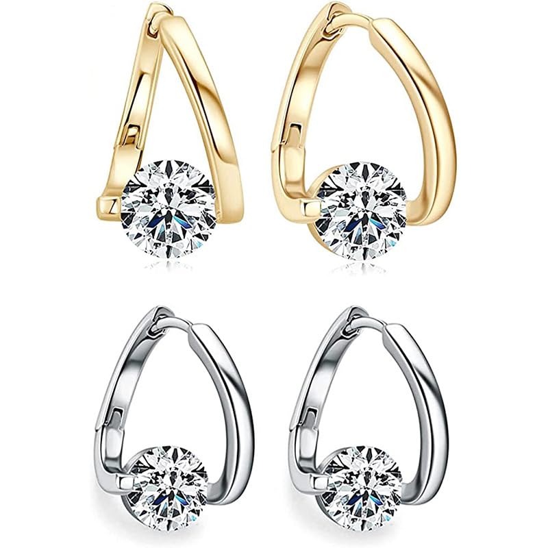[Australia] - 2 Pairs Flysmus Halolux Lymphvity Germanium Earrings,Magnetotherapy Earrings,Lymphatic Acupuncture Earrings,Lymph Drainage Earrings Jewelry for Women 
