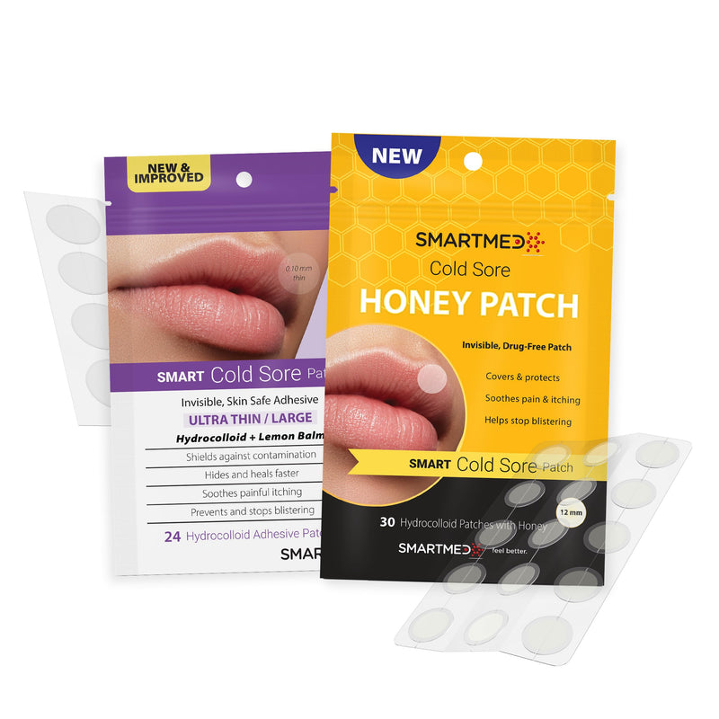 [Australia] - Cold Sore Treatment Patch Duo - Large Ultra Thin 15mm & Honey 12mm 54 patches 