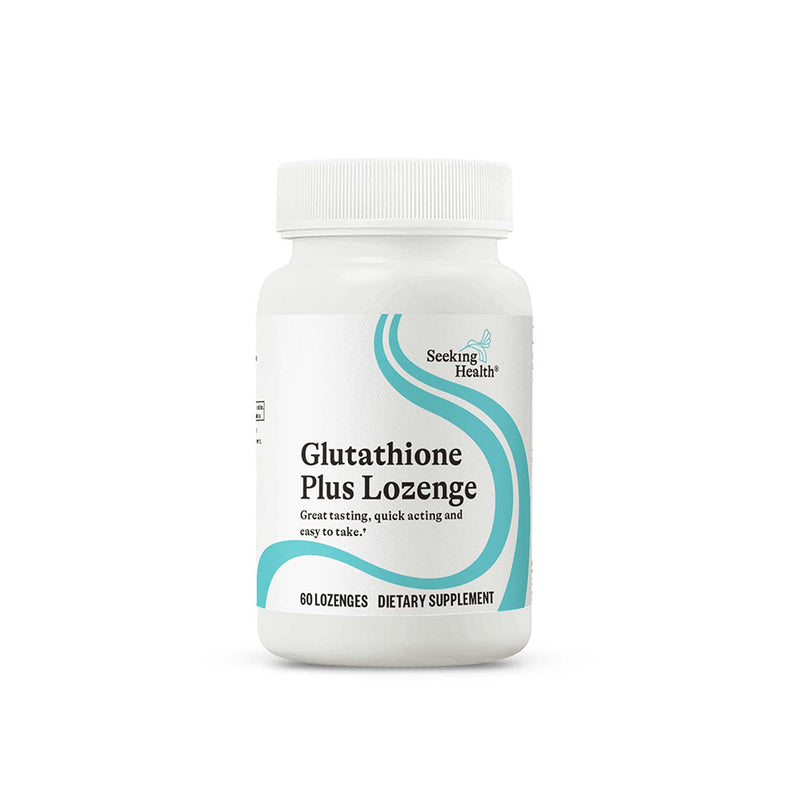 [Australia] - Seeking Health Glutathione Plus Lozenge, 25 mg S-Acetyl-L-Glutathione with Cofactors, Immune and Detoxification Support, Liver Health, Antioxidant and Free Radical Support, Vegetarian (60 lozenges)* 