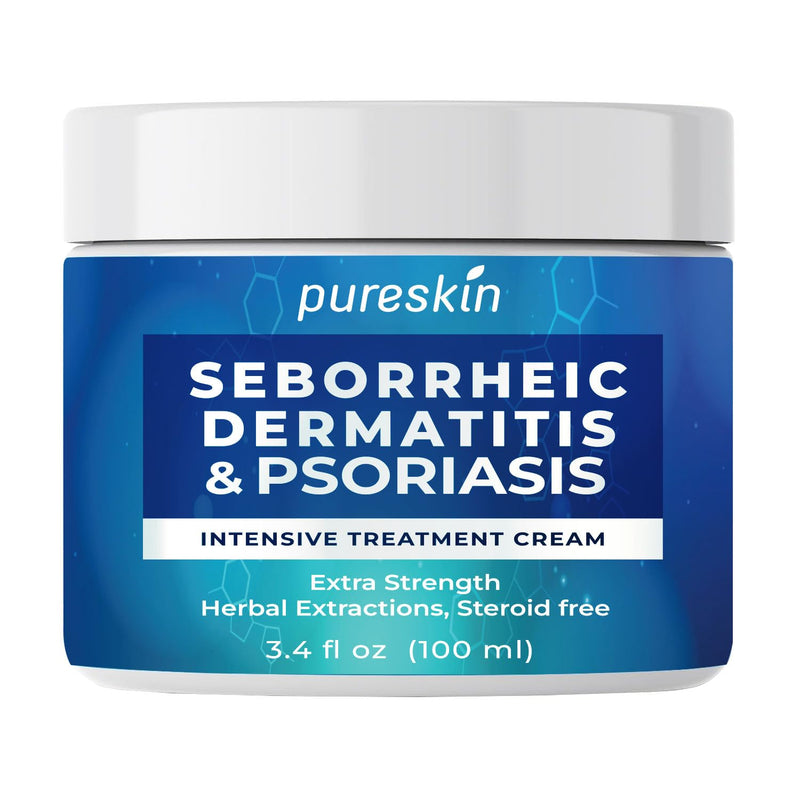 [Australia] - Seborrheic Dermatitis Cream Ketoconazole: Psoriasis Eczema Treatment for Skin Scalp - Natural Relief for Flaking Irritated Skin 3.4 Oz 