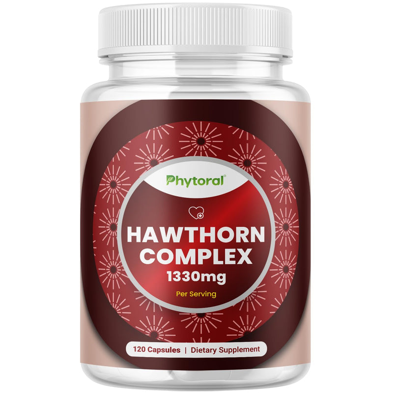 [Australia] - Extra Strength Hawthorn Berry Capsules - Hawthorn Supplement for Heart Health for Men and Women - Potent 4:1 Extract Hawthorn Berry Heart Vitamins - Non-GMO Herbal Heart Health Supplement 120 Capsules 120 Count (Pack of 1) 