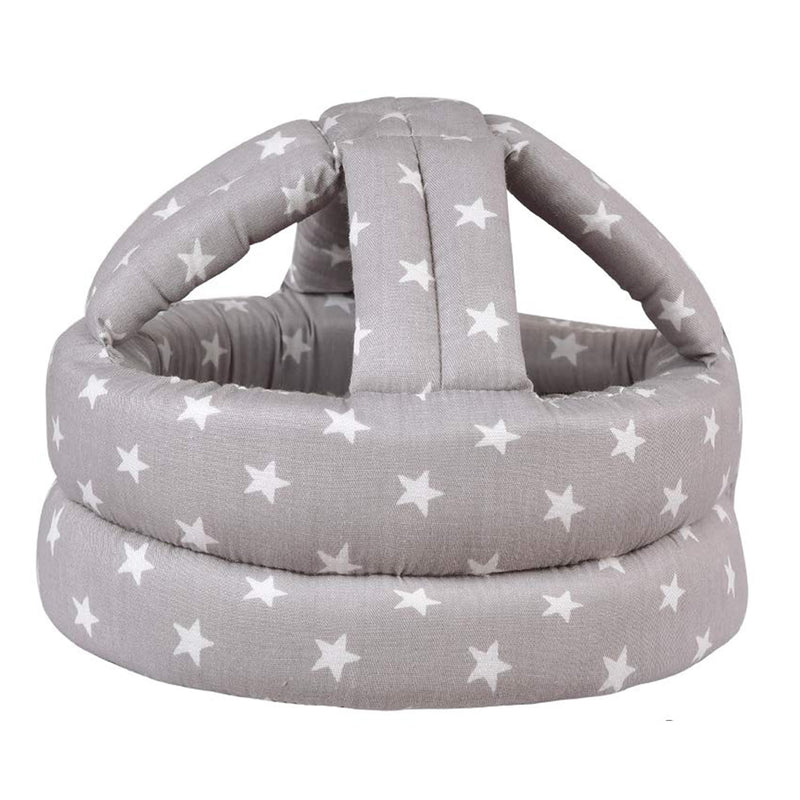 [Australia] - Baby Helmet for Crawling Walking Soft Cushion No Bumps Grey Star 1PACK 