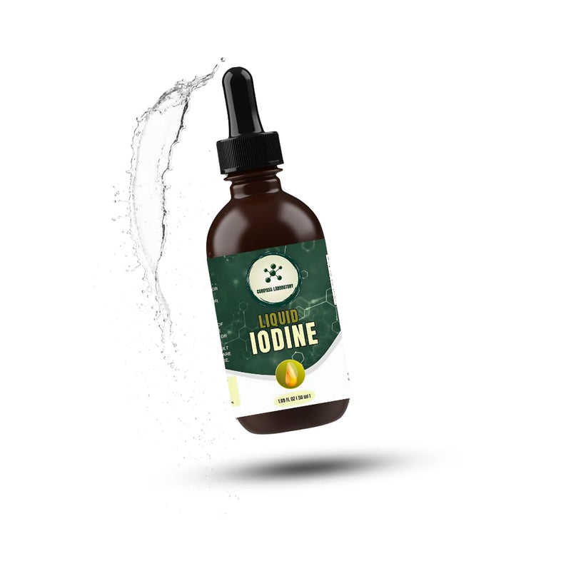 [Australia] - Iodine Liquid Drops | Clear & Colorless Liquid | 50ml - 250mcg/Serving | High-Purity Dietary Supplement 