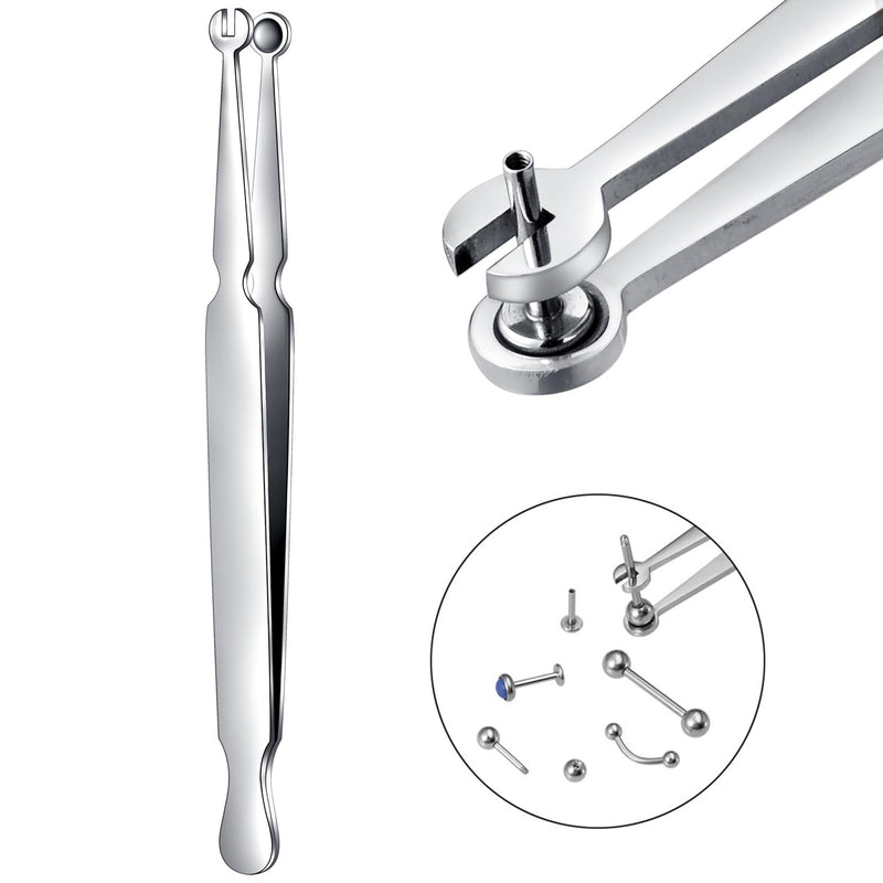 [Australia] - DJCIW Multi-Purpose Piercing Clamp Tool,Piercing Removal Tool-Perfect to Change and Remove Cartilage,Lip and Nose Jewelry Remove Ball Back Earrings AR-Ear lip clamps 