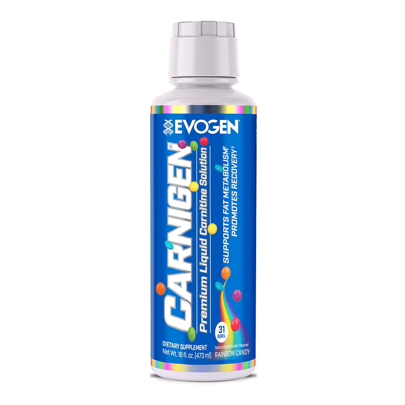 [Australia] - Evogen Carnigen Carnitine Liquid, Premium Acetyl L-Carnitine, Carnitine Tartrate, B5, Fat Loss Support, for Men & Women (Rainbow Candy) Rainbow Candy 