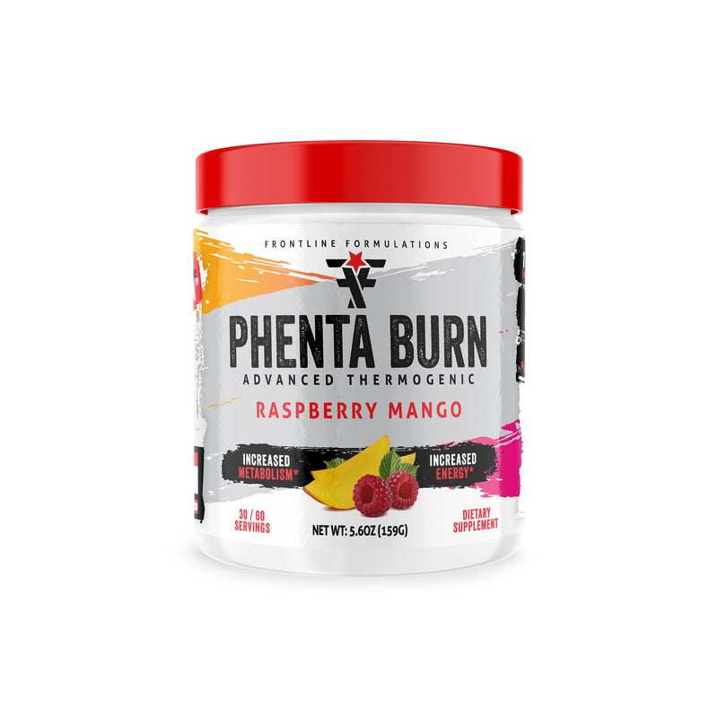 [Australia] - Phenta Burn, Increased Energy and Endurance, Amazing Flavors, Veteren Owned and Operated (60 Servings, Raspberry Mango) 