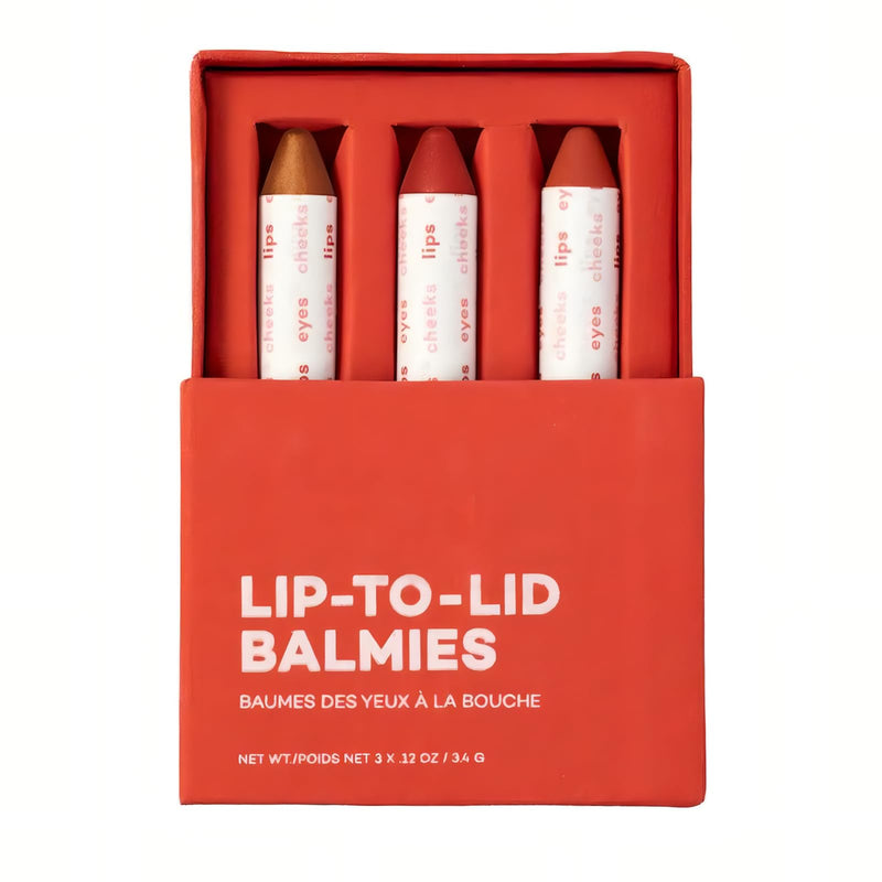 [Australia] - Axiology Multi Stick Crayons For Eyes, Lips, Cheeks Balmies Trio Gift Set - Creamy Buildable Lightweight Moisturizing Blush Face Sticks Contour & Highlighter All Day Wear Face Makeup (Golden Hour) Golden Hour Pack of 3 
