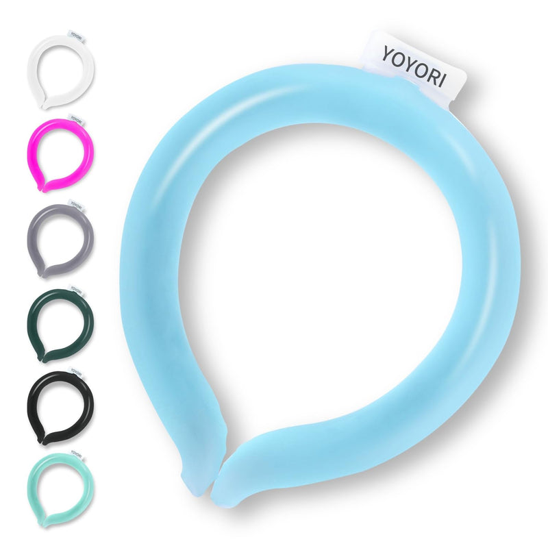 [Australia] - Neck Cooling Tube,Neck Cooling Wraps,Reusable Ice Neck Ring Wearable body Cooling Products for Summer Heat (Blue) Blue 