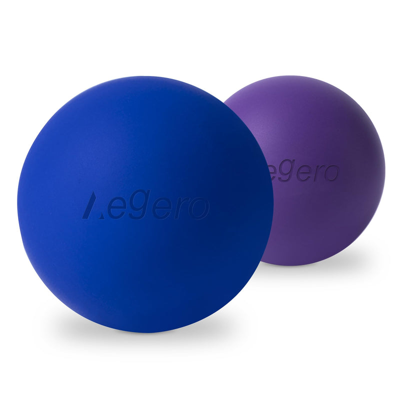 [Australia] - Massage Lacrosse Balls for Myofascial Release,Yoga Deep Tissue Massage,Trigger Point Therapy and Foot Plantar Fasciitis,Muscle Soreness Massager Ball (2Pack,Deep Blue and Purple) Deep Blue /Purple 