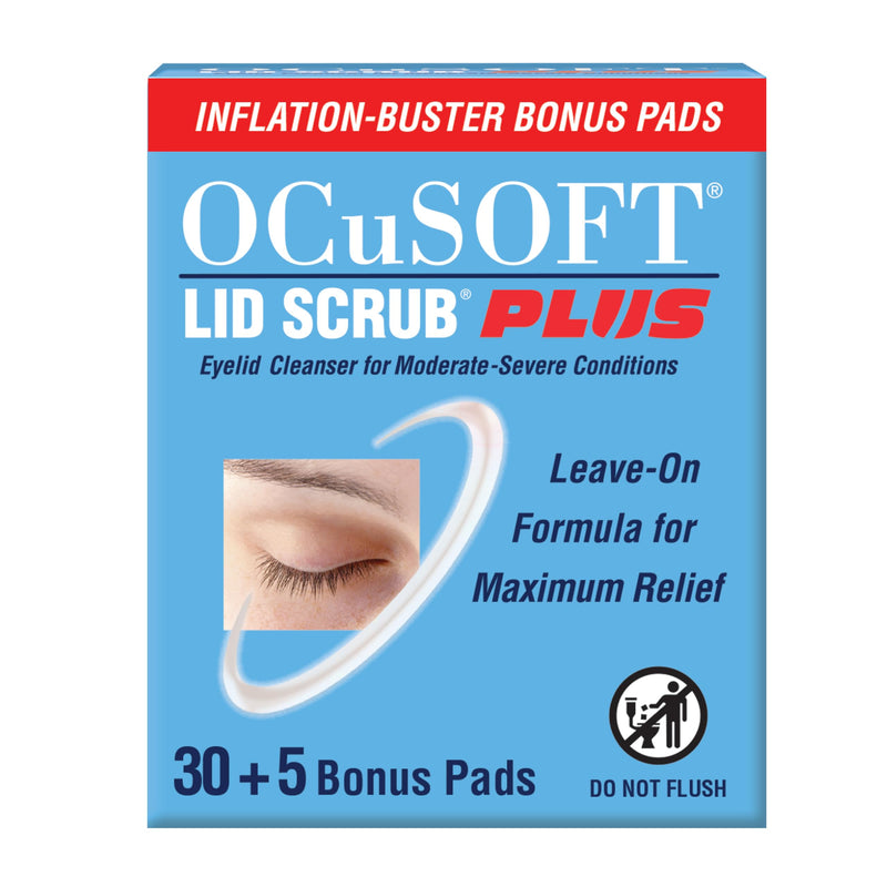 [Australia] - OCuSOFT Lid Scrub Plus 35 Count Inflation Buster with 5 extra pads 