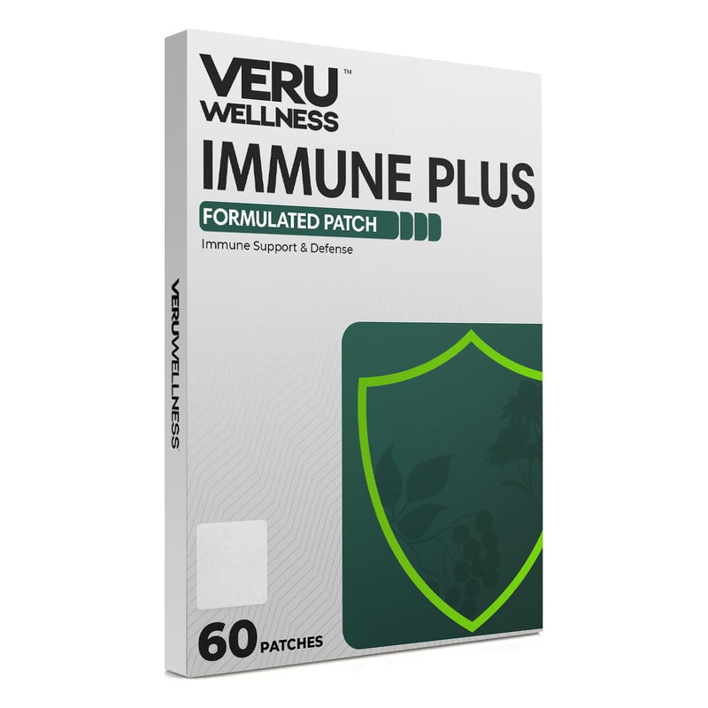 Veru Wellness Immune Plus Patch - Zinc, Elderberry & Echinacea, 60 Count | Easy To Apply