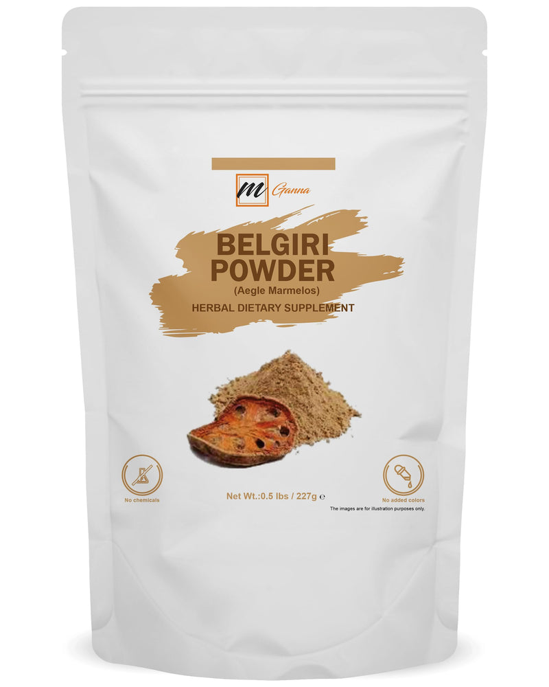 [Australia] - 100% Natural Belgiri | 227 GMS / 0.5 LBS | Aegle Marmelos | Bael powder | Wood Apple Powder for Health Care and Beauty 