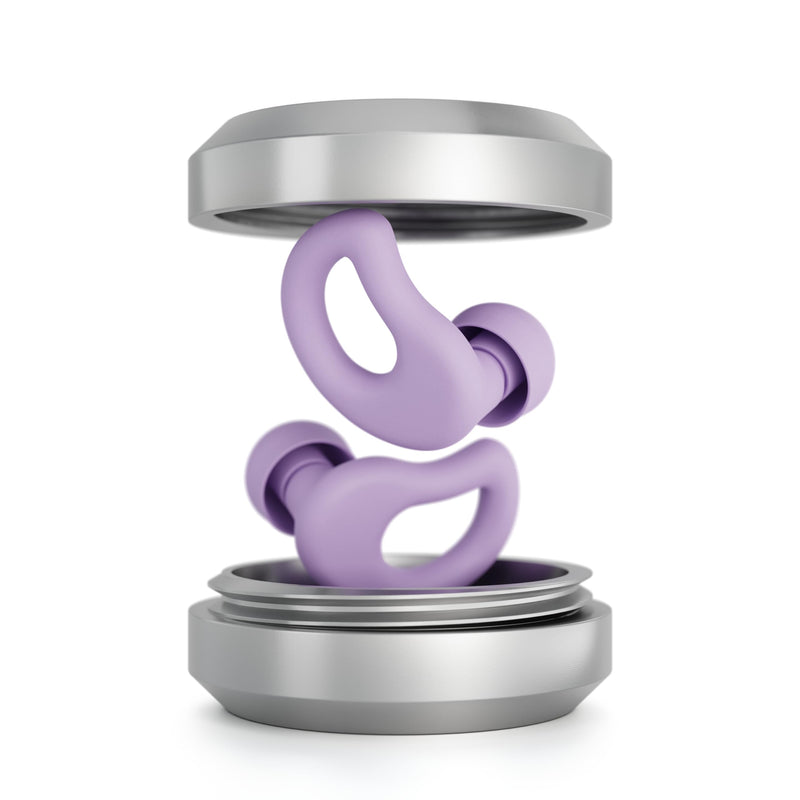 [Australia] - Everyday Earplugs – Ultra Soft, Customizable Sleep, Travel, Sensitivity, Noise Protection, for Sound Canceling Isolation, up to -30dB Reduction, NRR 15, Reusable and Sustainable (Purple) Purple 