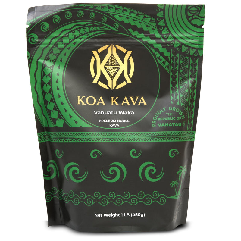 [Australia] - Vanuatu Koa Kava Kava Powder - Premium Noble Waka Kava Tea made from Lateral Roots in Vanuatu for Authentic Relaxation. 1 Pound Bag 