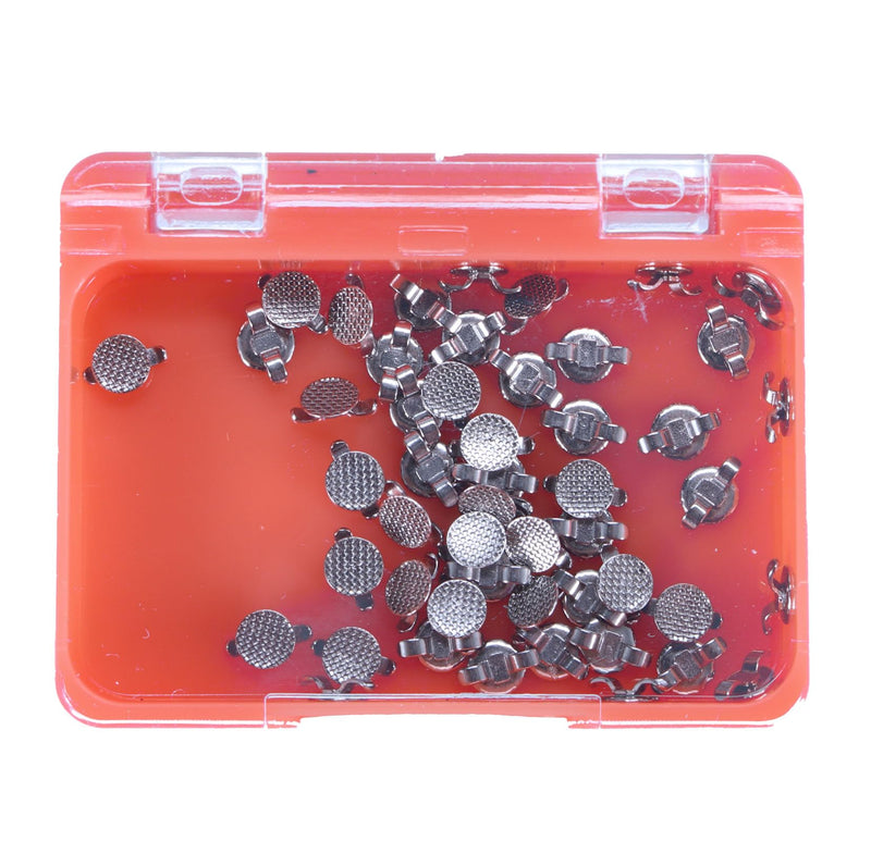 [Australia] - 50Pcs/Box Dental Orthodontic Lingual Button Bondable With Cleat Mesh Round (Bondable Lingual Cleat Small) Bondable Lingual Cleat Small 