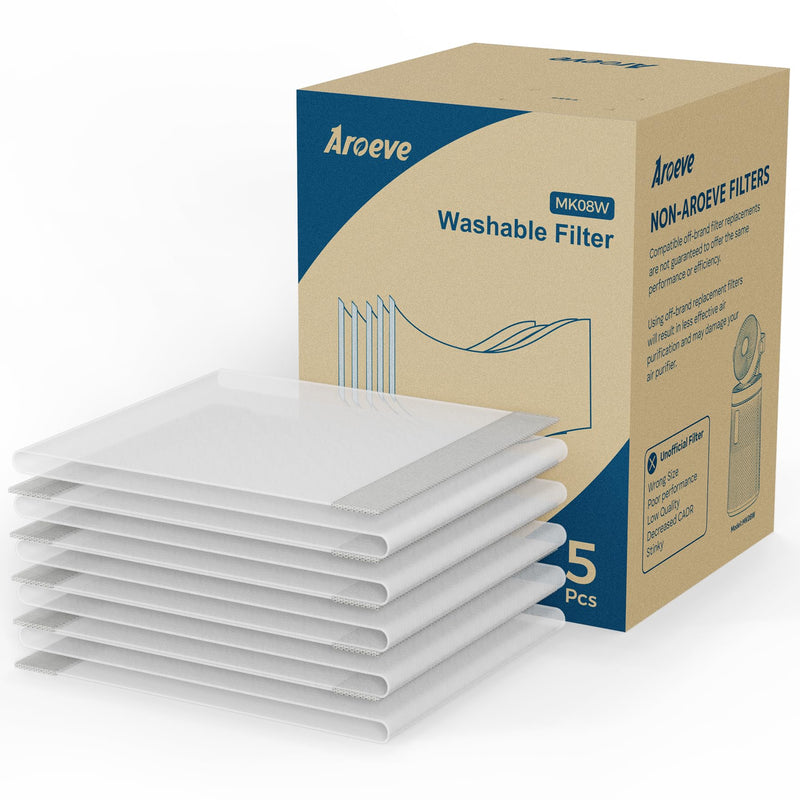 [Australia] - AROEVE MK08 MK09W Washable Air Filter Replacement for Large Particles Such As Hair, Dust, Pet Dander 