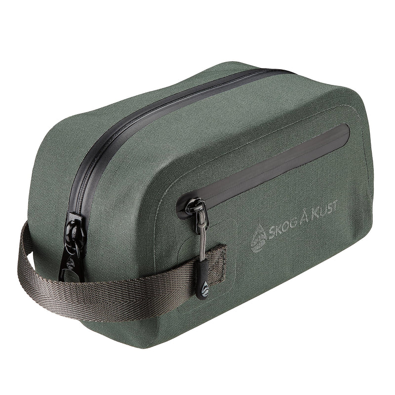 Skog Å Kust DoppSak Waterproof & Leak-proof Travel Toiletry Bag (Grey, Small) Grey