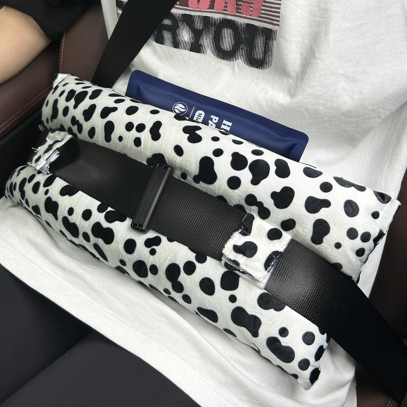 [Australia] - Mastectomy Pillow Hysterectomy Pillows C Section Recovery Must Haves Essentials Products Seat Belt Cushion Post Surgery Gifts for Women Breast Pillow Cushion with Insert Ice Pockets Cow 