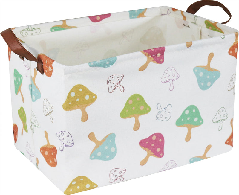 [Australia] - Rectangular Kids Toys Storage Basket,Waterproof Gift Basket,Room Decor,Toy Bins,Shelf Basket(Mushroom) Mushroom 