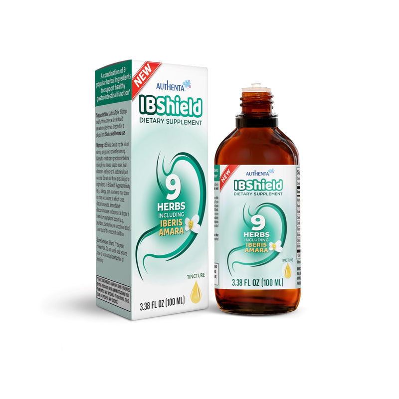 [Australia] - IBShield Tincture 100ml | 6+3=9 Herbs | Iberis Amara, Peppermint, Chamomile, Lemon Balm, Caraway, Licorice, Angelica, Celandine & Mary's Thistle | Original Herbal Formula Supports Digestive Wellness 