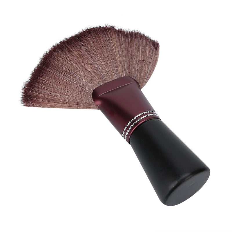 [Australia] - Soft Fan-Shaped Neck Duster for Hair Cutting, Broken Hair Sweep Brush, Hair Clippings Remover, Barber Brush Salon Accessory Styling Tool hair brush 