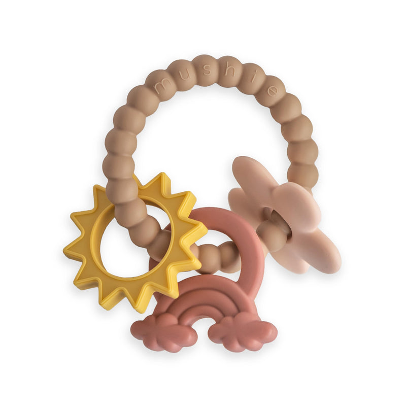 [Australia] - mushie Silicone Nature Teething Ring Toy 