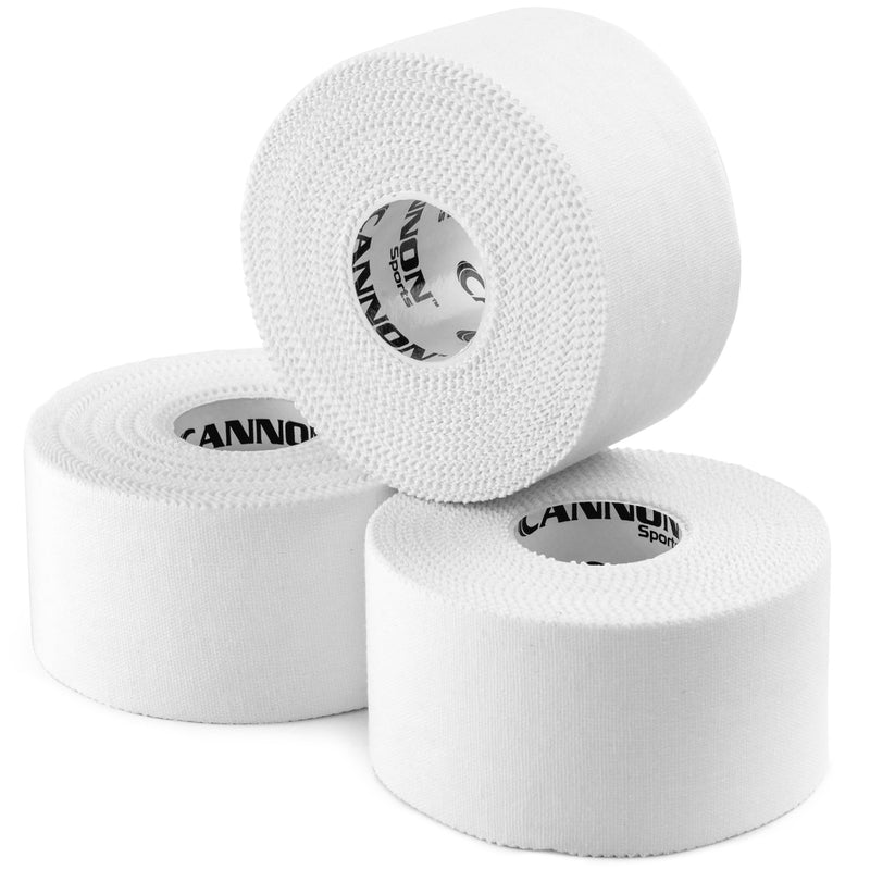 [Australia] - Premium Athletic Tape - Easy Tear, No Residue, Strong Support - Hypoallergenic & Breathable - Ideal for Sprains, Strains, First Aid (1.5in x 45ft Each), Pack of 3 (White) White 