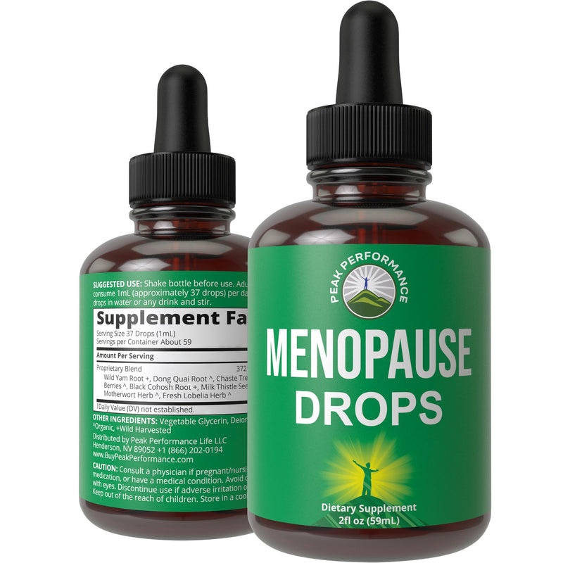 [Australia] - Menopause Supplements 7-In-1 Liquid Drops. 7 Herbal Ingredients for Hot Flashes Menopause Relief. Vegan, Zero Sugar Support for Women. Yam Root, Organic Dong Quai + Chaste Tree Berries, Black Cohosh 